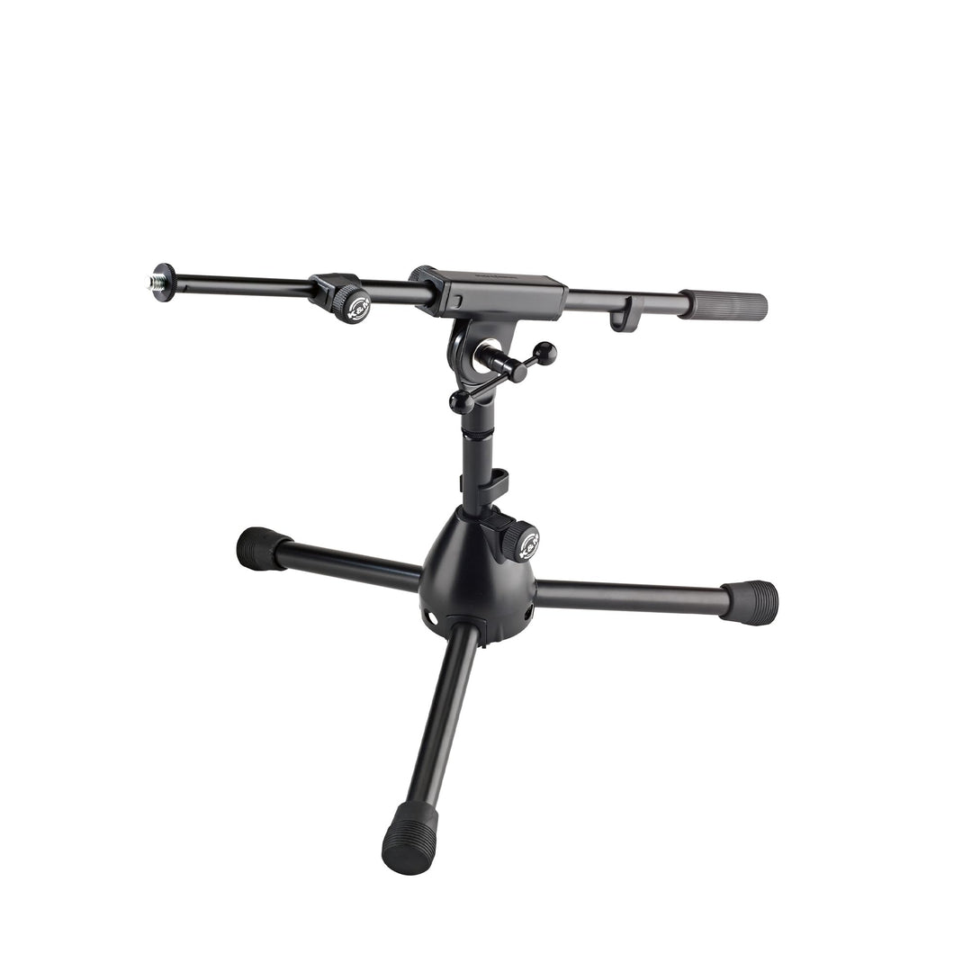 K&amp;M 25950 Mikrofonstativ Rien für Bass-Drums, 3/8“ Schwarz Stahl, Schwenkarm, bis 72,5 cm ausziehbar