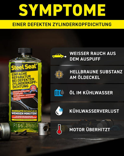 STEEL SEAL - Einfache Reparatur defekter Zylinderkopfdichtungen - Kopfdichtung Dichtmittel mit verbe