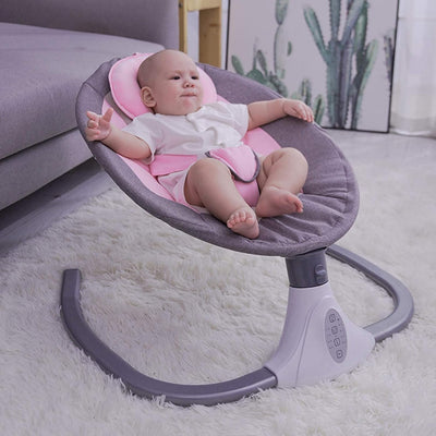 Babywippe, Elektrische Babyschaukel mit Musik,Elektrische Babywippe Monate Faltbar Abnehmbar und Was