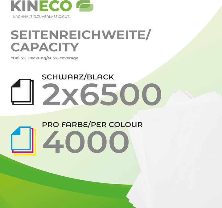Kineco 5X XL Toner ersetzt TN421 TN423 2X bk 1x CMY Multipack für Brother MFC-L8690CDW MFC-L8900CDW