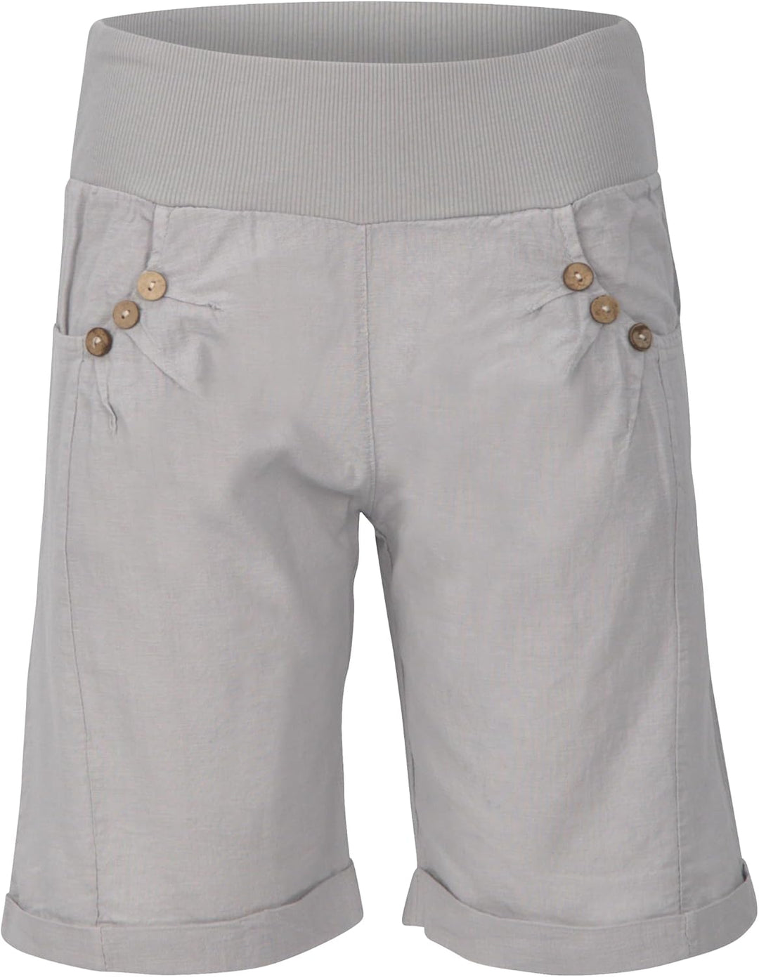 Malito Damen Bermuda aus Leinen | Shorts für den Strand | lässige Kurze Hose | Pants - Hotpants 8024