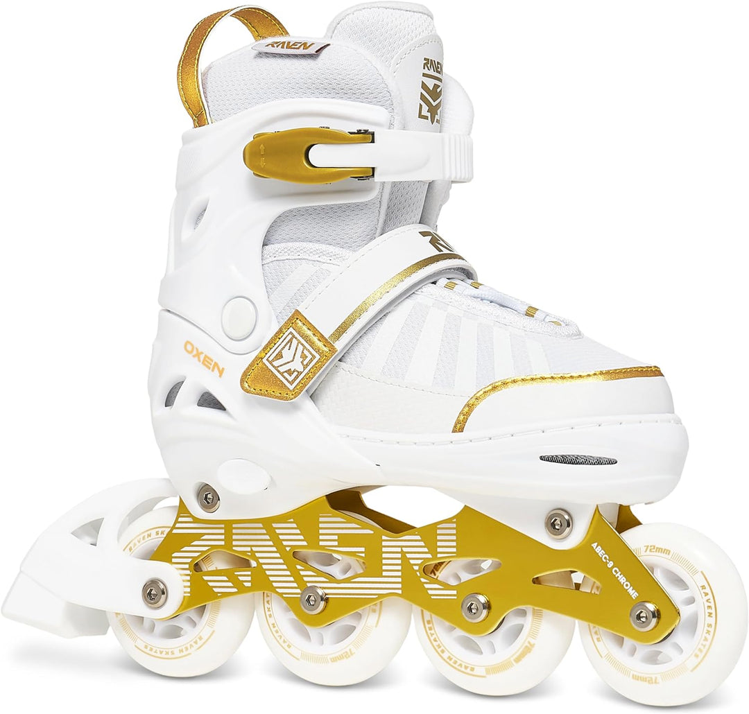RAVEN Inline Skates Inliner für Kinder und Erwachsene OPTIONAL 2in1 mit Schlittschuhen verstellbar O