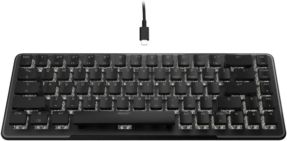 ROCCAT Vulcan II Mini – 65% optische PC-Gaming-Tastatur mit anpassbarer RGB-Beleuchtung, abnehmbares