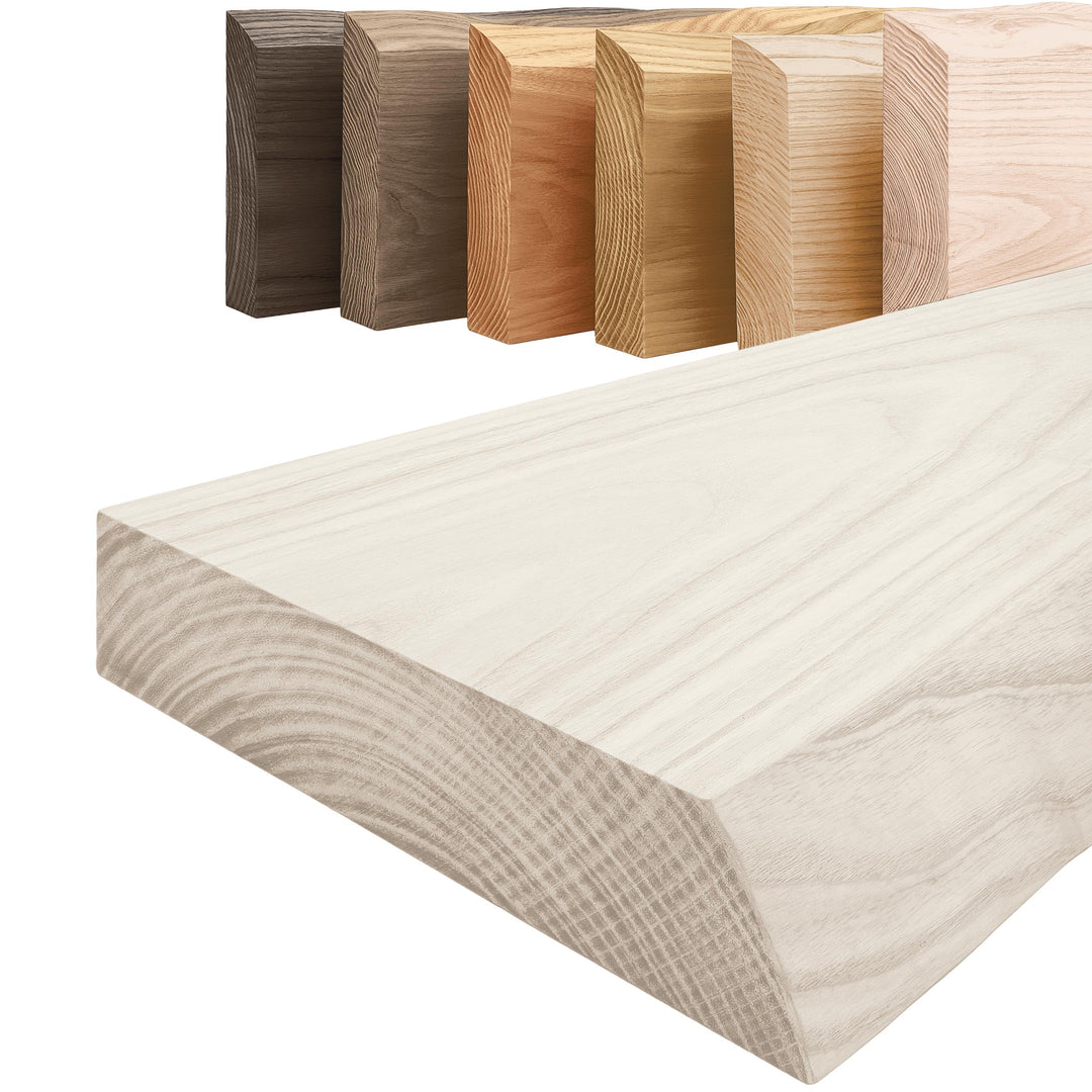 LAMO Manufaktur Regal Holz massiv ohne Befestigung | Wand Regal 70 cm breit für Wohnzimmer, Küche, A