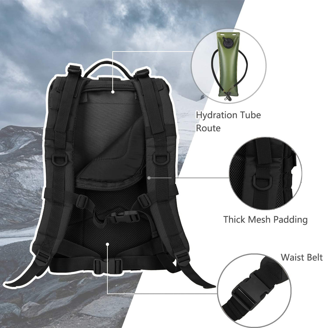 Hannibal Tactical Militär Taktischer Rucksack Cooper Rucksack Armee Assault Pack 3 Tage Bug Out Go B