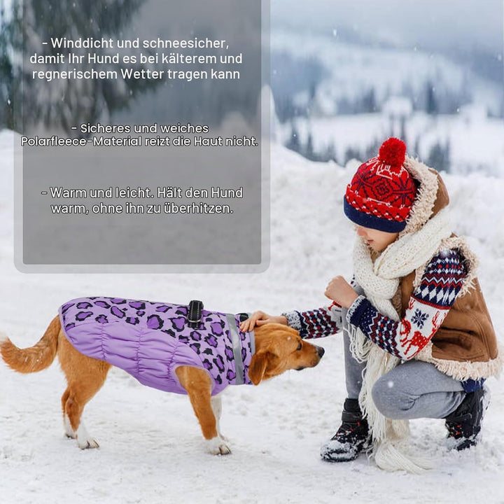 Kuoser Hundemantel Winter für Kleine Hunde Wasserdicht Winddicht, S | Wasserdicht Hundejacke mit Fle