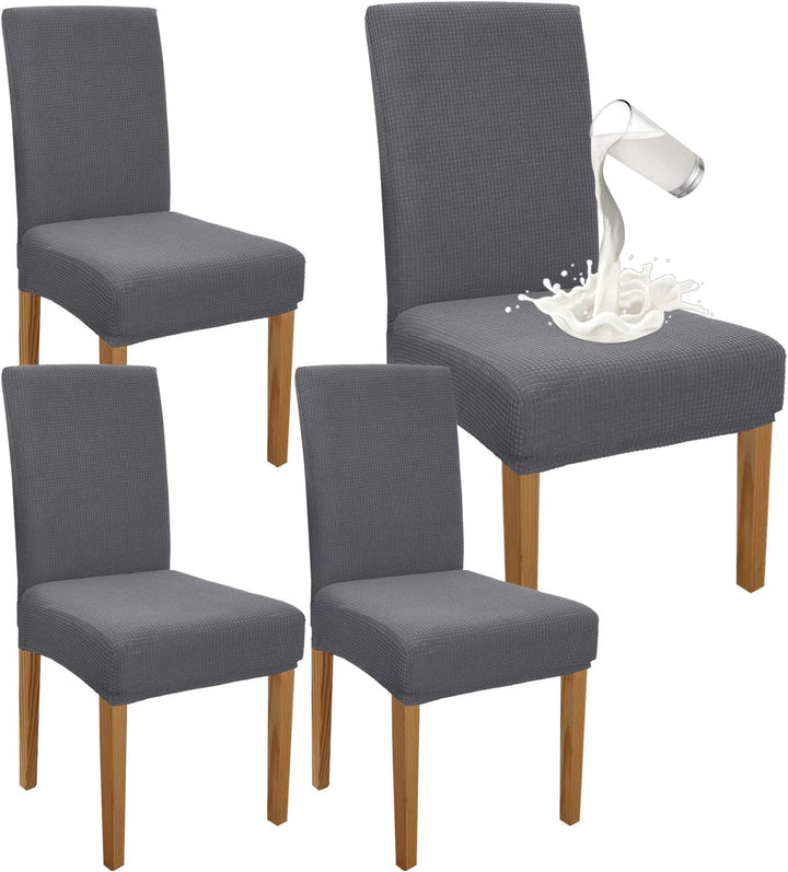 Granbest Premium Wasserdicht Esszimmer Stuhl Abdeckungen Satz Von 4, Stretch Hohen Zurück Stuhlhusse