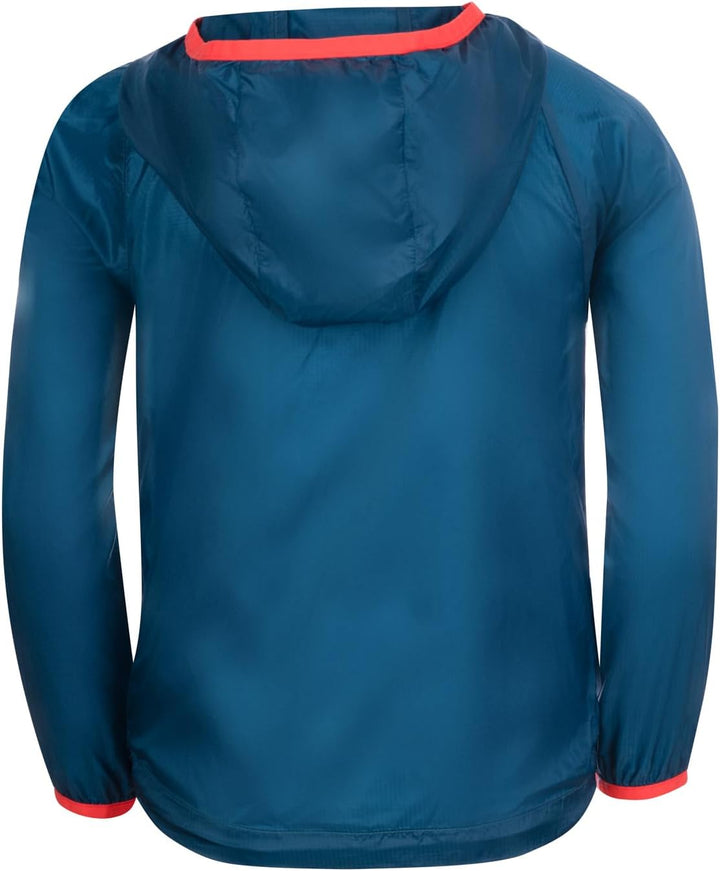 Trollkids Kids Fjell Running Jacket 98 Petrol/Red, 98 Petrol/Red