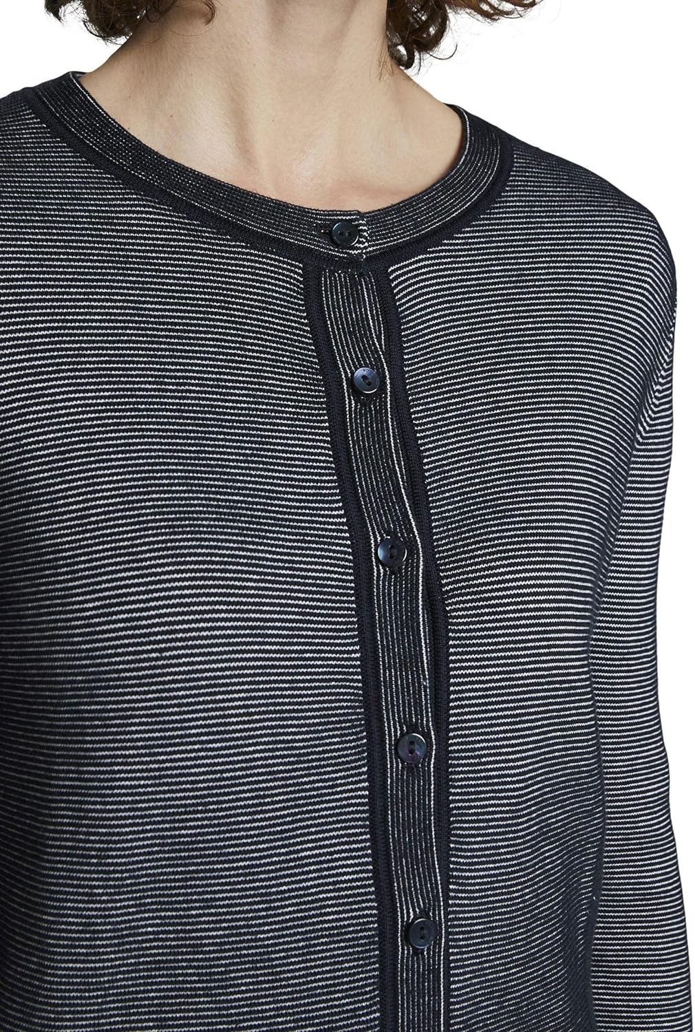 TOM TAILOR Damen Pullover & Strickjacken strukturierter Cardigan Sky Captain Blue,XL,10668,6000