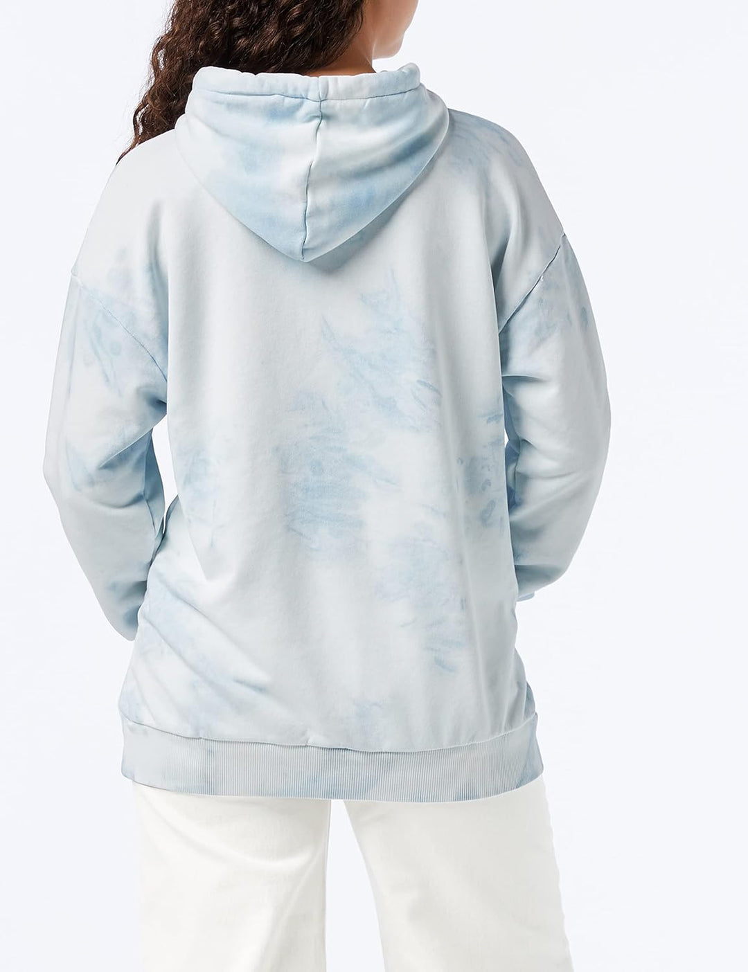 Cross Jeans Damen 65289 Kapuzenpullover, Grey Blue, Normal