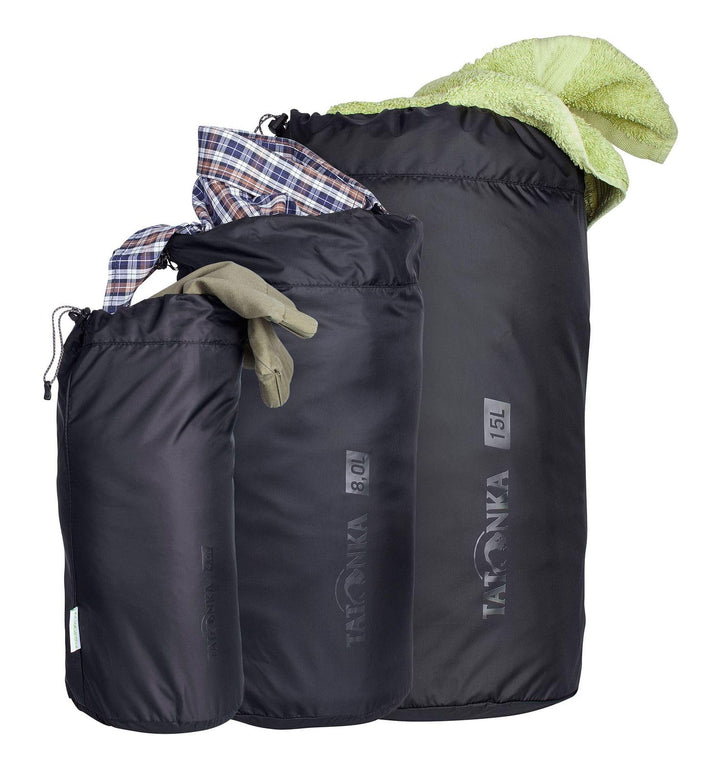 Tatonka Stuff Bag Set III Aufbewahrungstasche Set (4L / 8L / 15L) Black (3er-set), Set (4L / 8L / 15