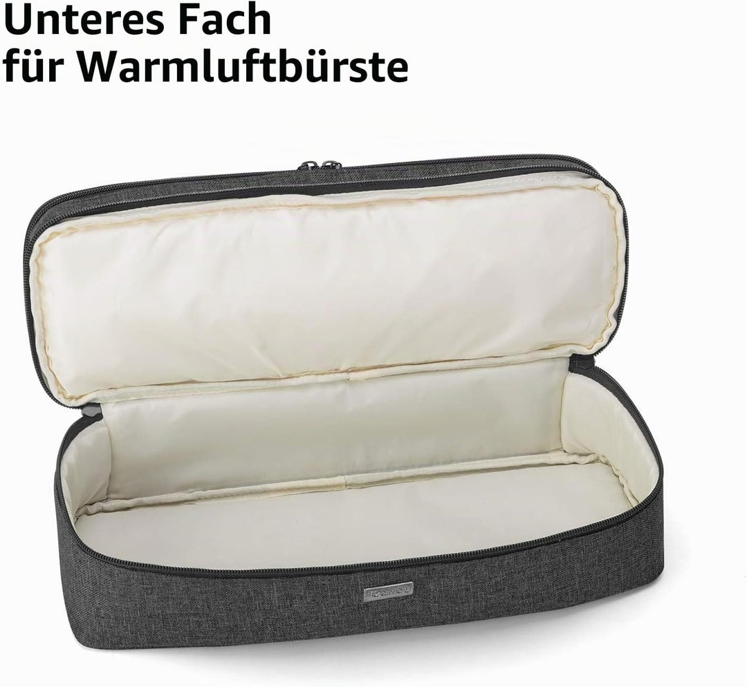 Teamoy Aufbewarhungstasche für Warmluftbürste Haartrockner, Glättender Styler Tragetasche, Reisetasc