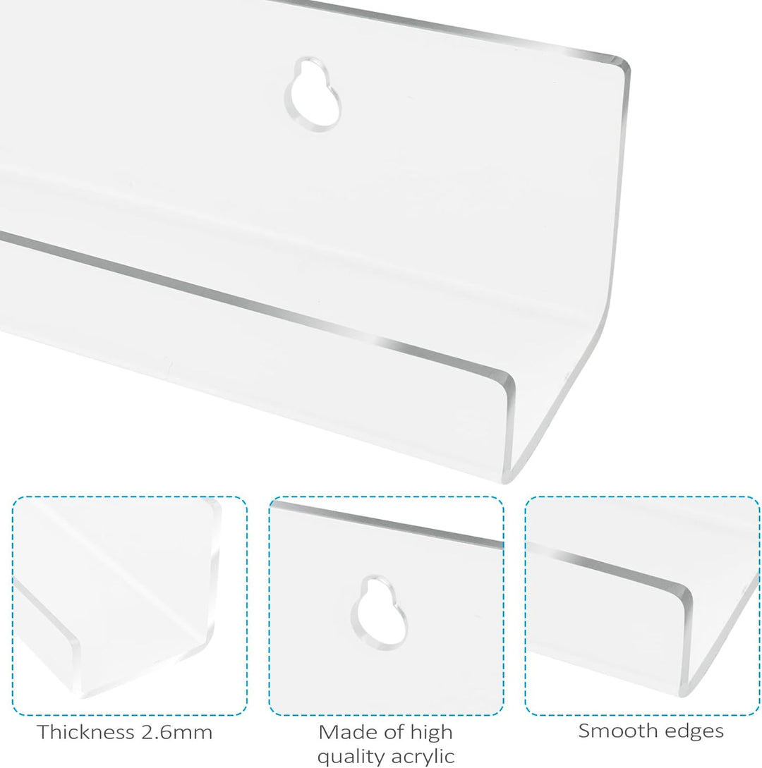 6 Stück Schallplatten Wandhalterung, 30,5 X 4,5 X 4,5 cm Schallplattenständer, Schallplattenregal, S