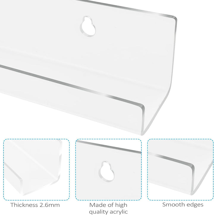 6 Stück Schallplatten Wandhalterung, 30,5 X 4,5 X 4,5 cm Schallplattenständer, Schallplattenregal, S