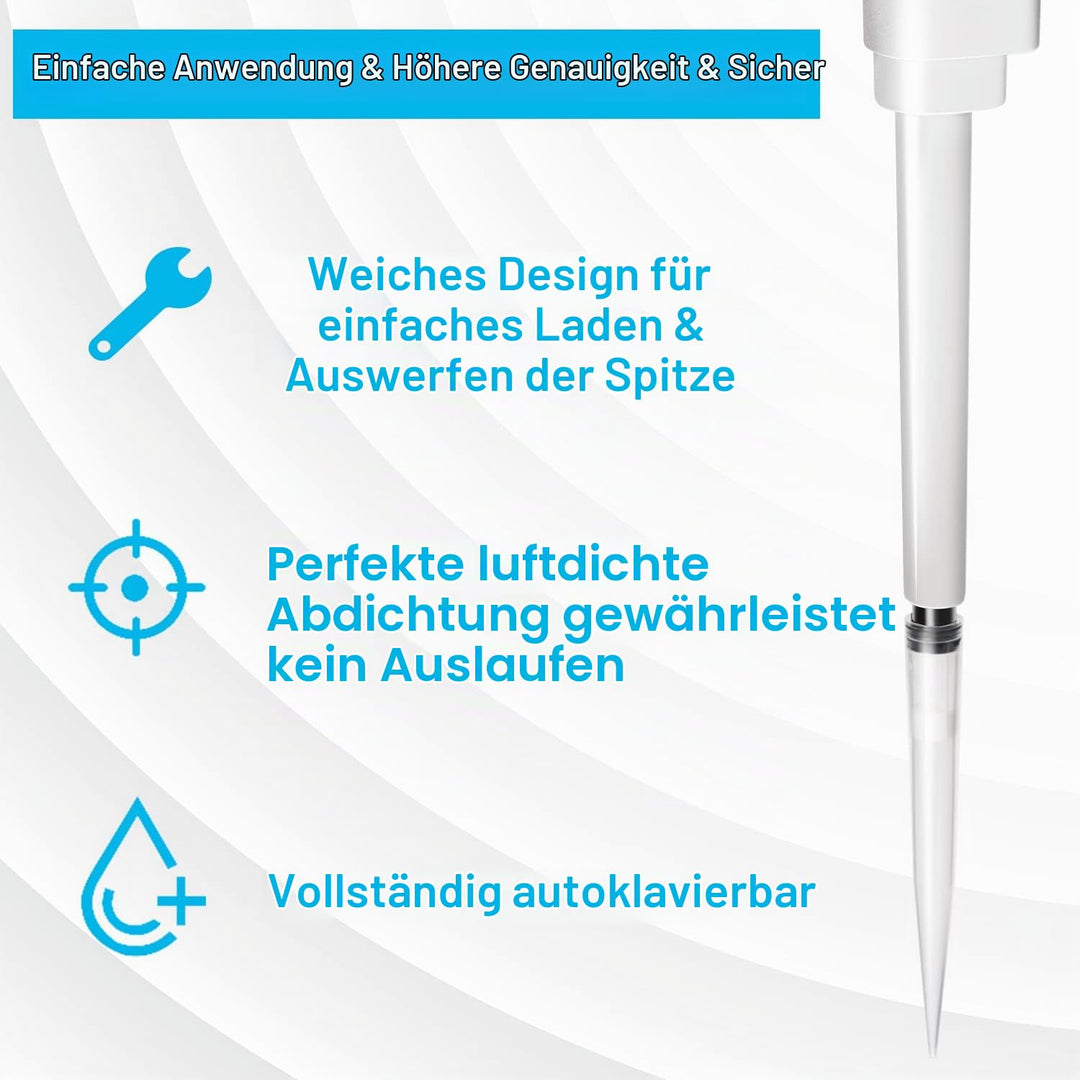 ONiLAB Pipettenspitzen 10ml 100 PCS Labor Universal Kunststoff flüssige Pipettenspitzen Polypropylen