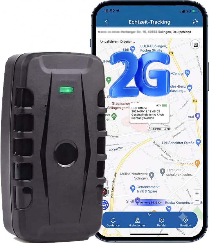 GPS Tracker 20000mAh Magnet Lange Standby GPS Sender für Auto, Flotte, LKW, Motorrad Ortung Wasserdi