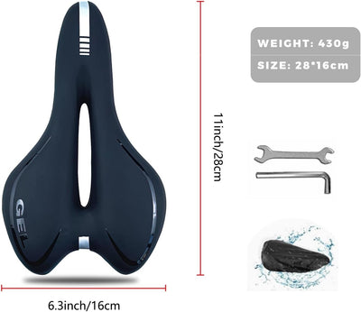 Cloud Comfort Speed 2.0 Sattel Herren Fahrradsattel Bequem Weich Memory Schaum Radsattel Mit Rotem W