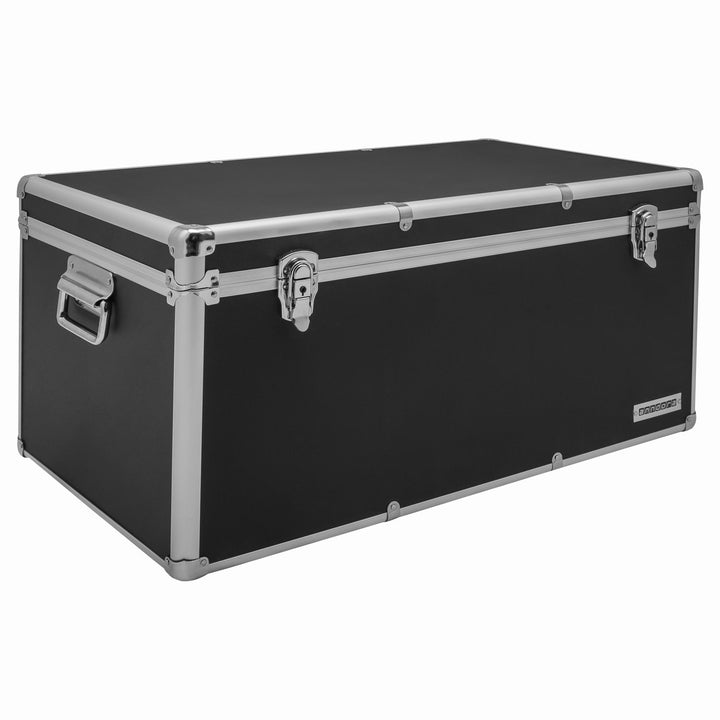Aluminium-Rahmenkoffer Transport-Box, Koffer in Schwarz mit 82 Liter Volumen 082 Liter Schwarz, 082