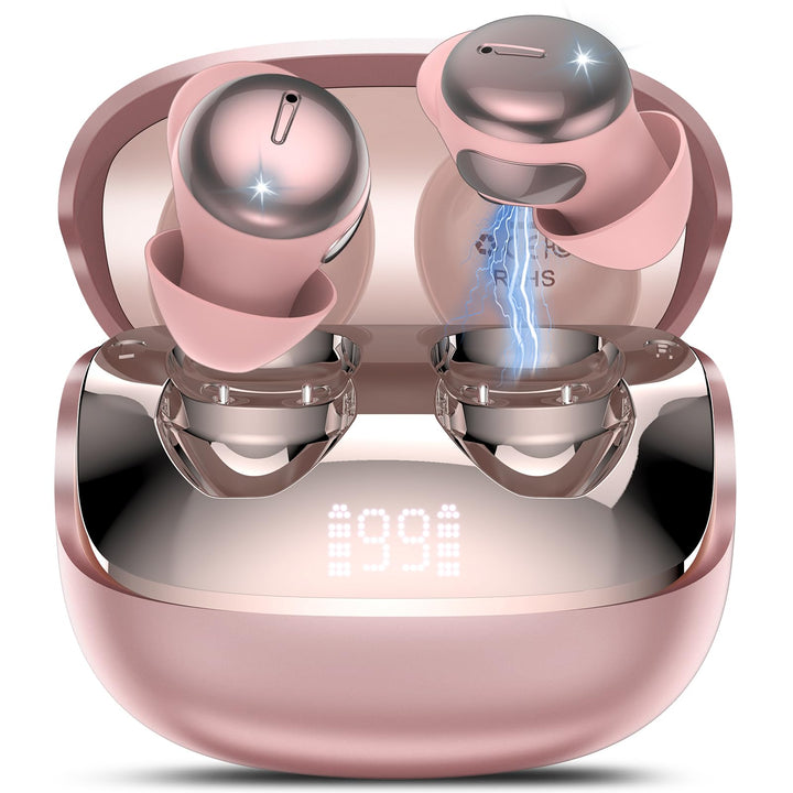 In Ear Kopfhörer, Hi-Fi Klang Schlafkopfhörer, Kabellose Kopfhörer Bluetooth 5.4 mit 4 ENC Mikrofone