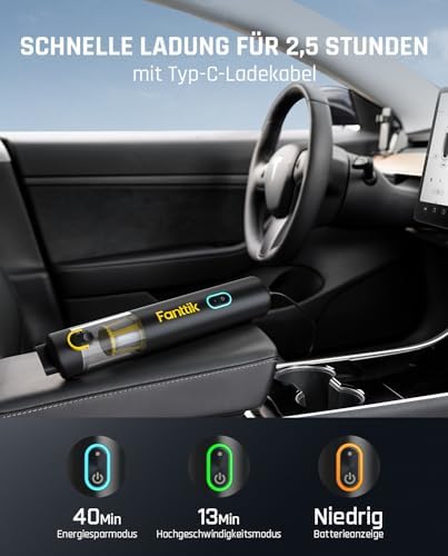 Fanttik Slim V8 APEX Akku-Autostaubsauger Slim V10 Mix Kabelloser Auto-Staubsauger