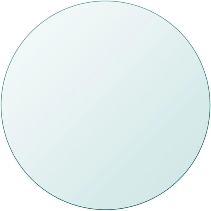 vidaXL Tischplatte aus gehärtetem Glas rund 900 mm Glastisch Tisch Glasplatte Ø 90 cm Transparent
