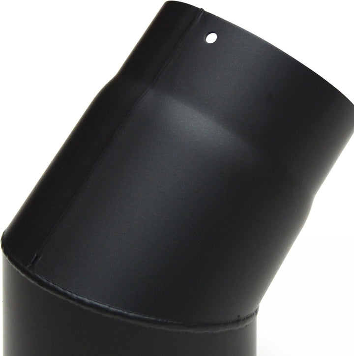 raik SH027-150-sw Raik Rauchrohrbogen/Ofenrohr 150mm - 45°