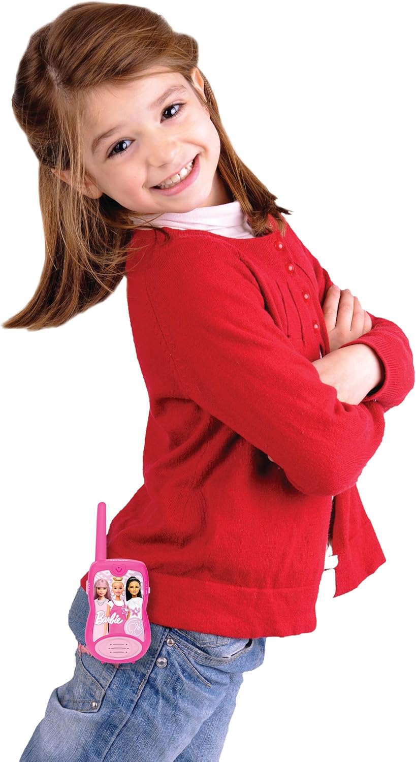 Lexibook, Barbie, Talkies-Walkies 200m, Kommunikationsspiel für Kinder, 2 Kommunikationskanäle, Gürt
