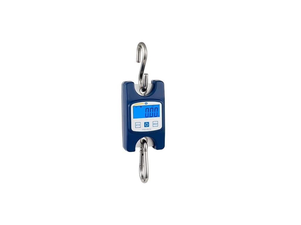 Hängewaage PCE-HS 50N bis 50 kg/Maximalwertanzeige/Tierwiegefunktion/Auto-OFF deaktivierbar/Batterie