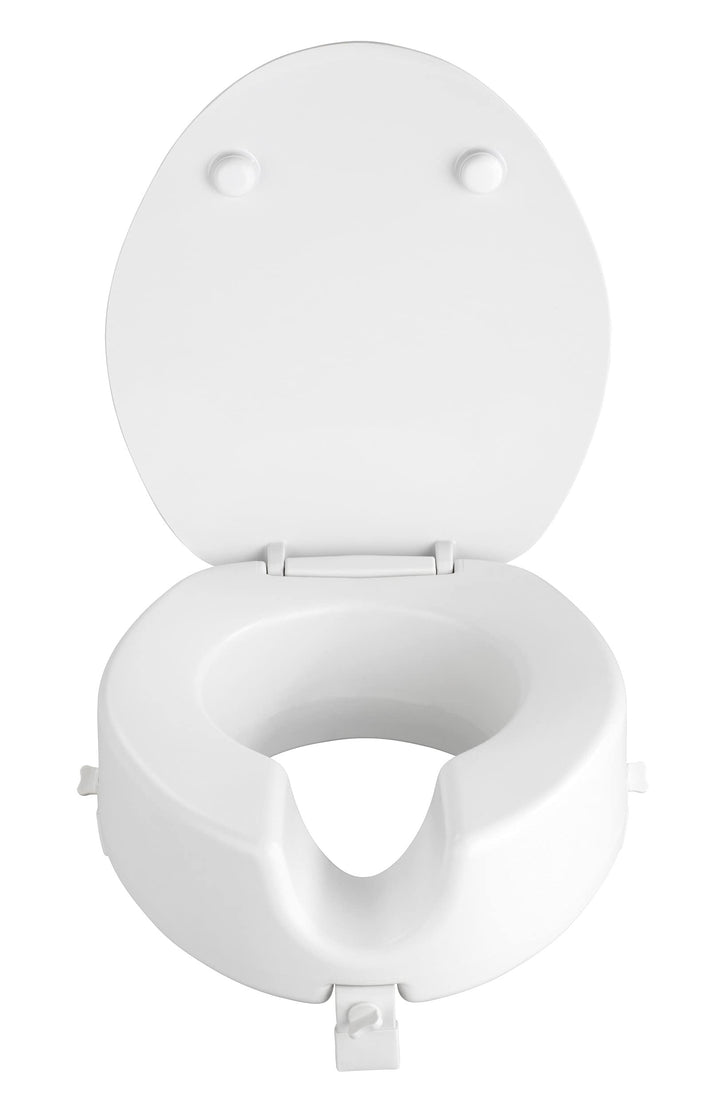 WENKO Premium WC-Sitz Secura - mit Easy-Close Absenkautomatik, Duroplast, 41.5 x 19 x 44 cm, Weiss