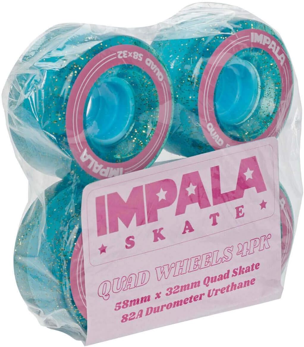 Impala Skate - Packung mit 4 Rollen für Rollschuhe 58 Holographic Glitter (mehrfarbig), 58 Holograph