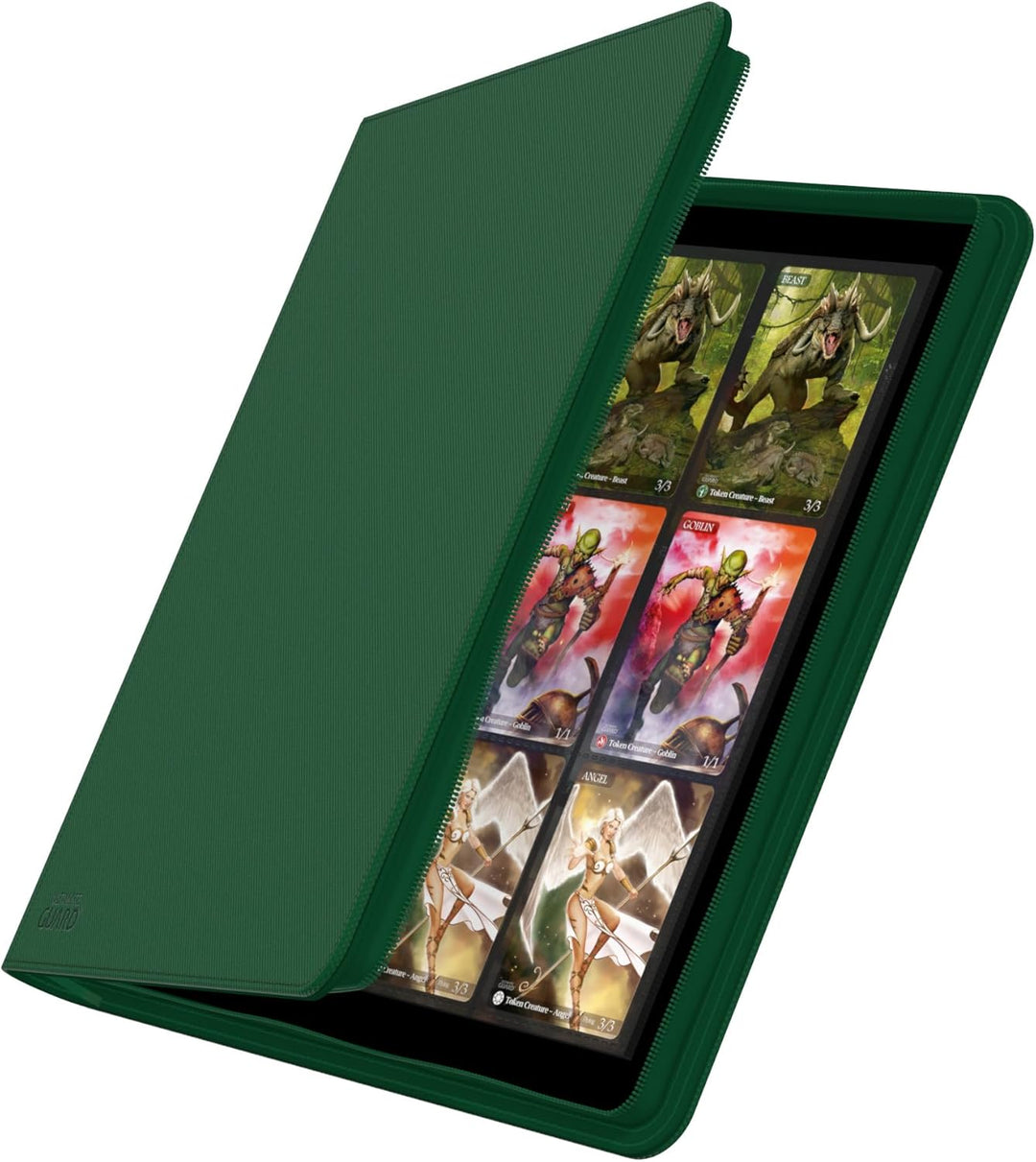 Ultimate Guard UGD010469-12 Pocket QuadRow ZipFolio XenoSkin, grün, Grün
