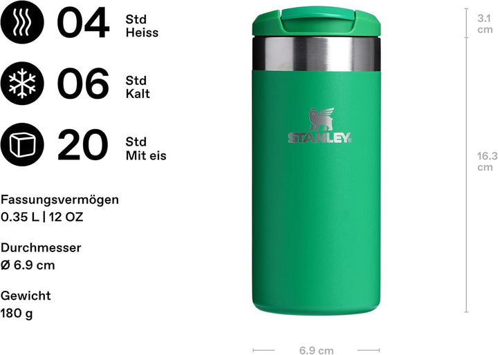 STANLEY Aerolight Transit Thermobecher 0.35L - Hält 4 Stunden Heiss - Spülmaschinenfest - Kaffeebech