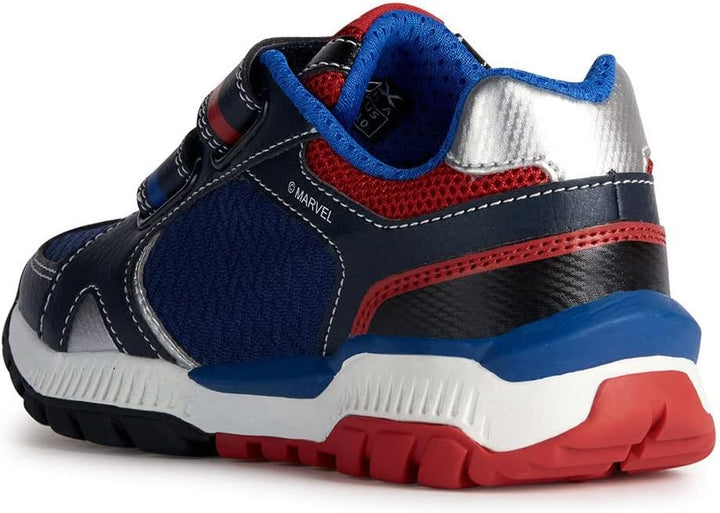 Geox Jungen J Tuono Boy Sneaker 31 EU Navy Red, 31 EU Navy Red