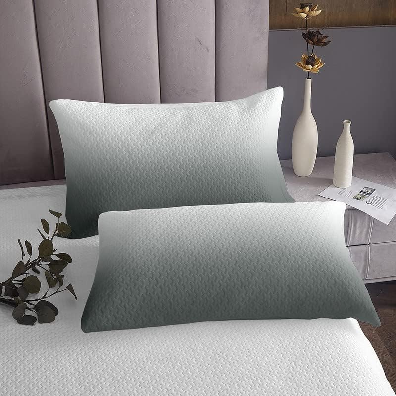 Tagesdecke mit Farbverlauf grau Ombre gesteppt grau weiss Tagesdecke Set für Kinder Jungen Mädchen F