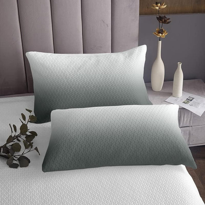 Tagesdecke mit Farbverlauf grau Ombre gesteppt grau weiss Tagesdecke Set für Kinder Jungen Mädchen F