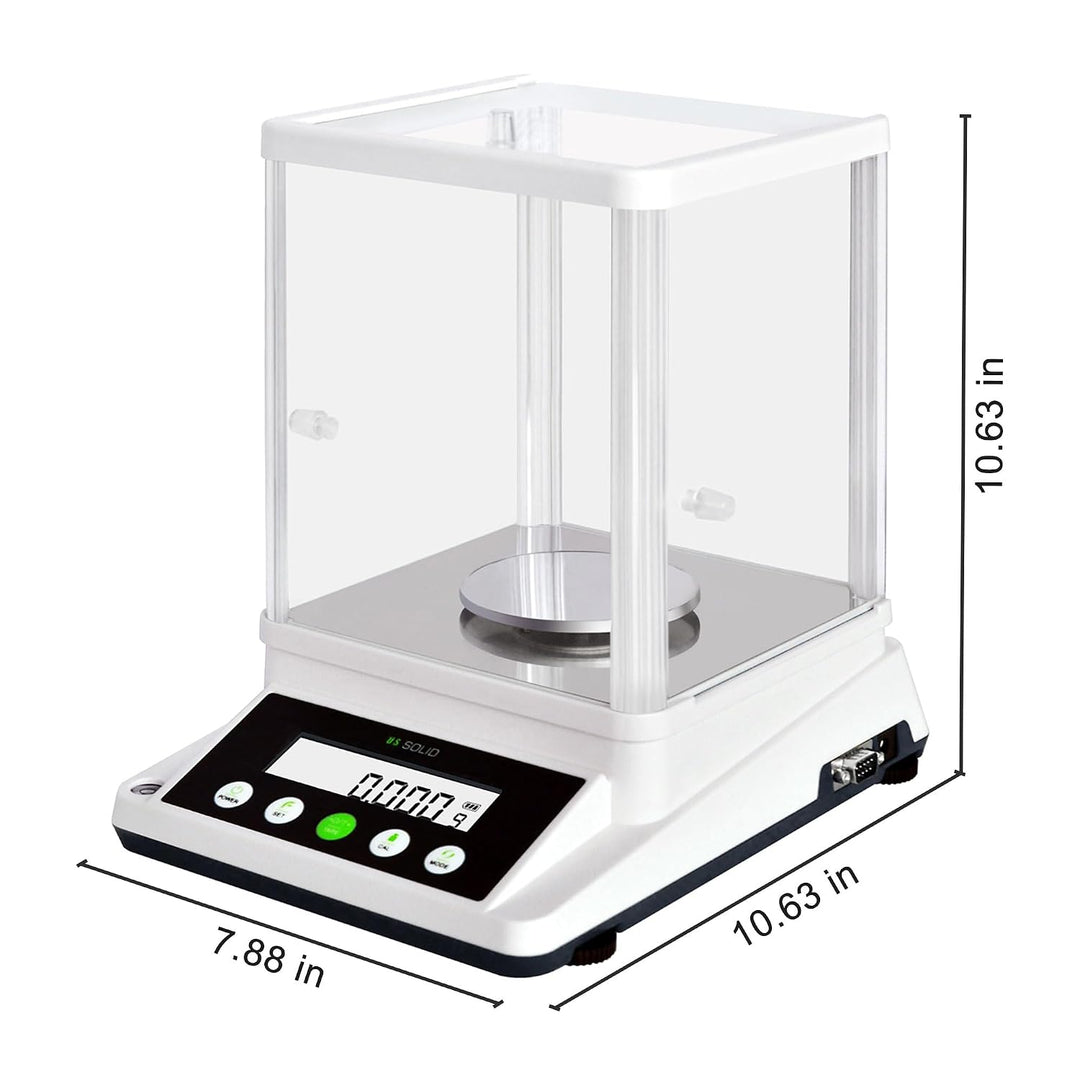 U.S. SOLID 0,001 g Präzisionswaage - Digitale analytische Lab-Waage - Elektronische Präzisionswaage
