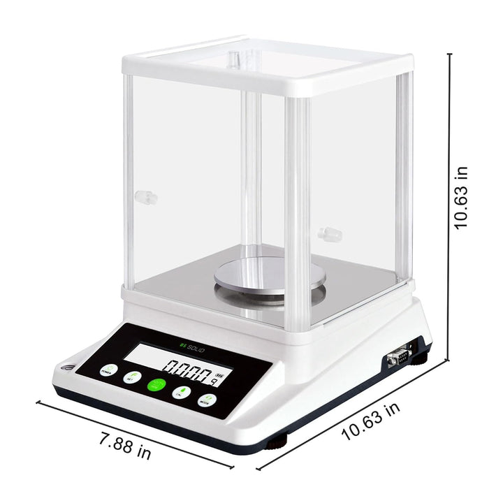U.S. SOLID 0,001 g Präzisionswaage - Digitale analytische Lab-Waage - Elektronische Präzisionswaage