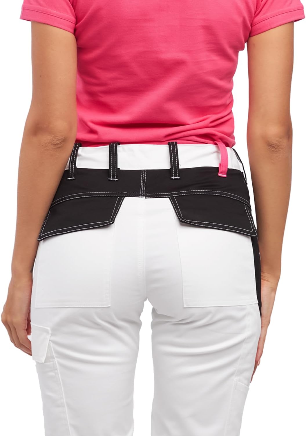 strongAnt Damen Arbeitsshorts Stretch Kurze Arbeitshose mit Cargo Taschen Outdoor 38 Weiss / Strong