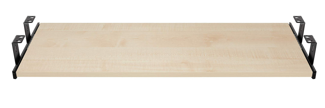 FIX&EASY Tastaturauszug mit Tastaturablage 800X400mm ahorn Dekor, Auszugschienen schwarz 400mm mit E