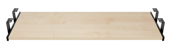FIX&EASY Tastaturauszug mit Tastaturablage 800X400mm ahorn Dekor, Auszugschienen schwarz 400mm mit E