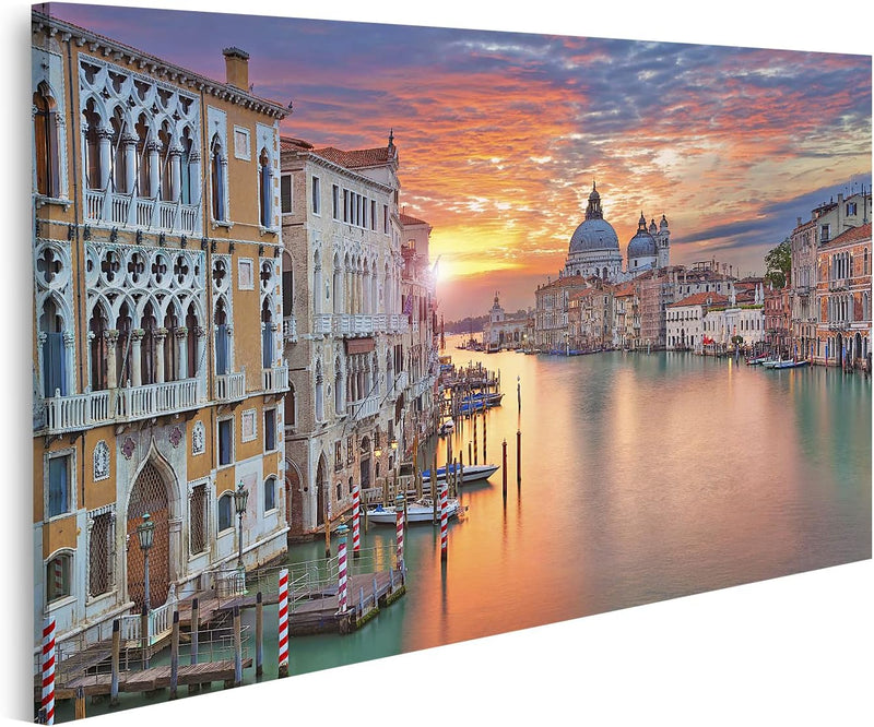 Bild auf Leinwand Venedig Canale Grande Wandbild Poster Kunstdruck Bilder