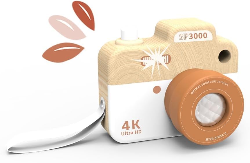 Kamera 9,9x6,7x8cm bunt - Speedy Monkey, Holz Spielzeug für Kinder, Liebevolle Details- tolle Gesche