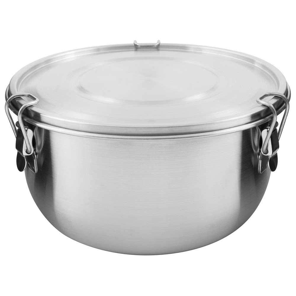 Tatonka Edelstahldose Foodcontainer 1,5 L - Essensbehälter mit Deckel, Clip-Verschlüssen und 1500 ml