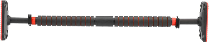 Gymtek® Klimmzugstange für Türrahmen - von 70 bis 100 cm - Pull Up Bar Schwarz und rot, Schwarz und