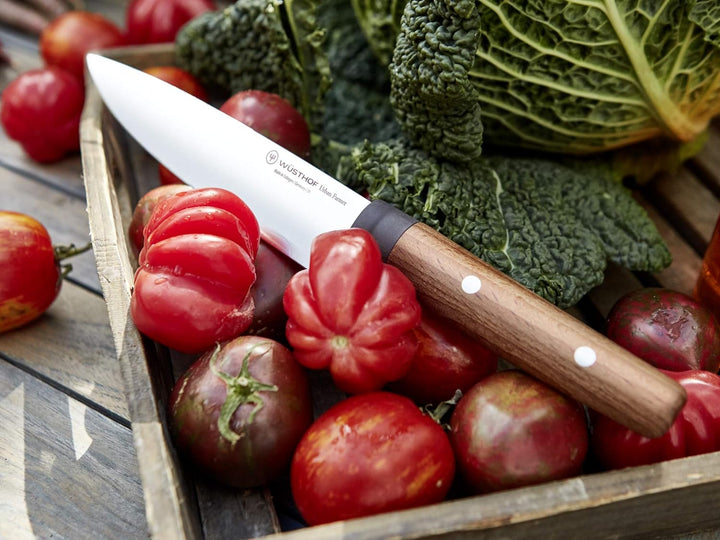 WÜSTHOF Urban Farmer Santoku 17 cm, Schwarz,silber,braun 17 cm Santoku Single