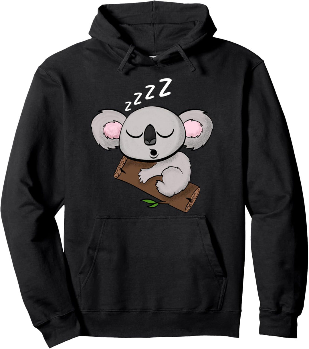 Niedliches Koala Bär schlafendes Bärchen mit Bambus Tiere Pullover Hoodie