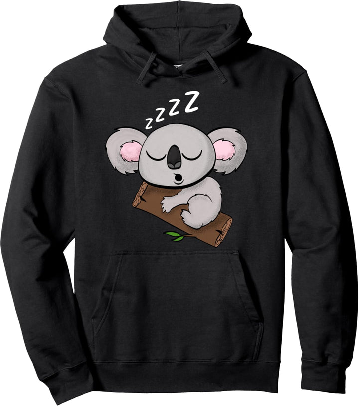 Niedliches Koala Bär schlafendes Bärchen mit Bambus Tiere Pullover Hoodie