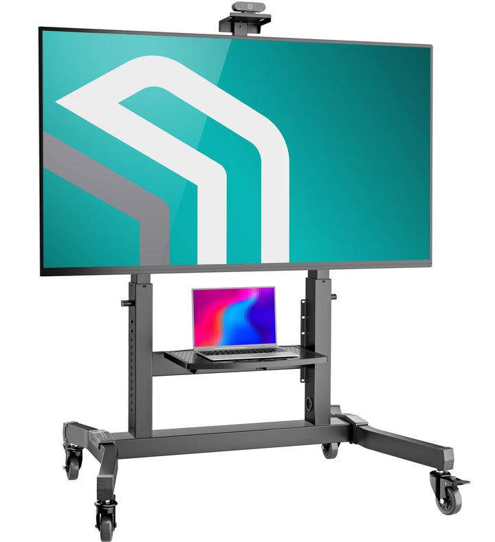 ONKRON TV Ständer rollbar für 50-100 Zoll TV bis zu 120 kg - TV Ständer höhenverstellbar &amp; neigbar m