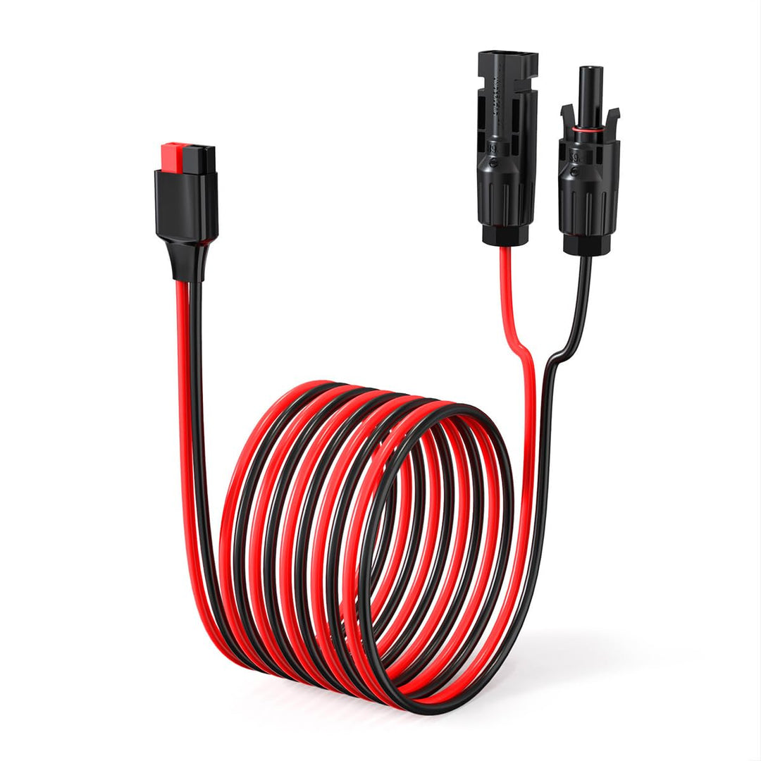 ELFCULB Solar auf 45A Kabel kompatibel mit Anderson PP45 10AWG 15,24m | Solarladekabel zu 45A Stecke