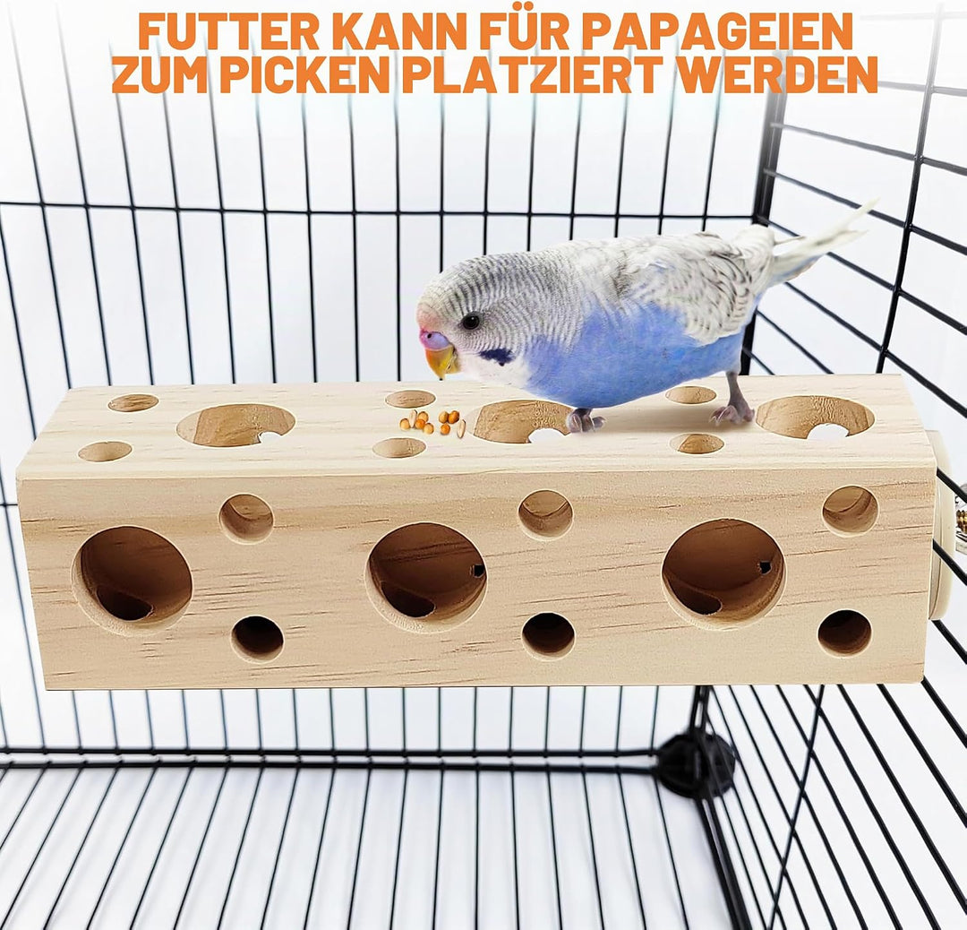 Kauspielzeug aus natürlichem Holz, für Sittiche, Vogelkäfig-Zubehör für Hamster, Nymphensittiche, Si